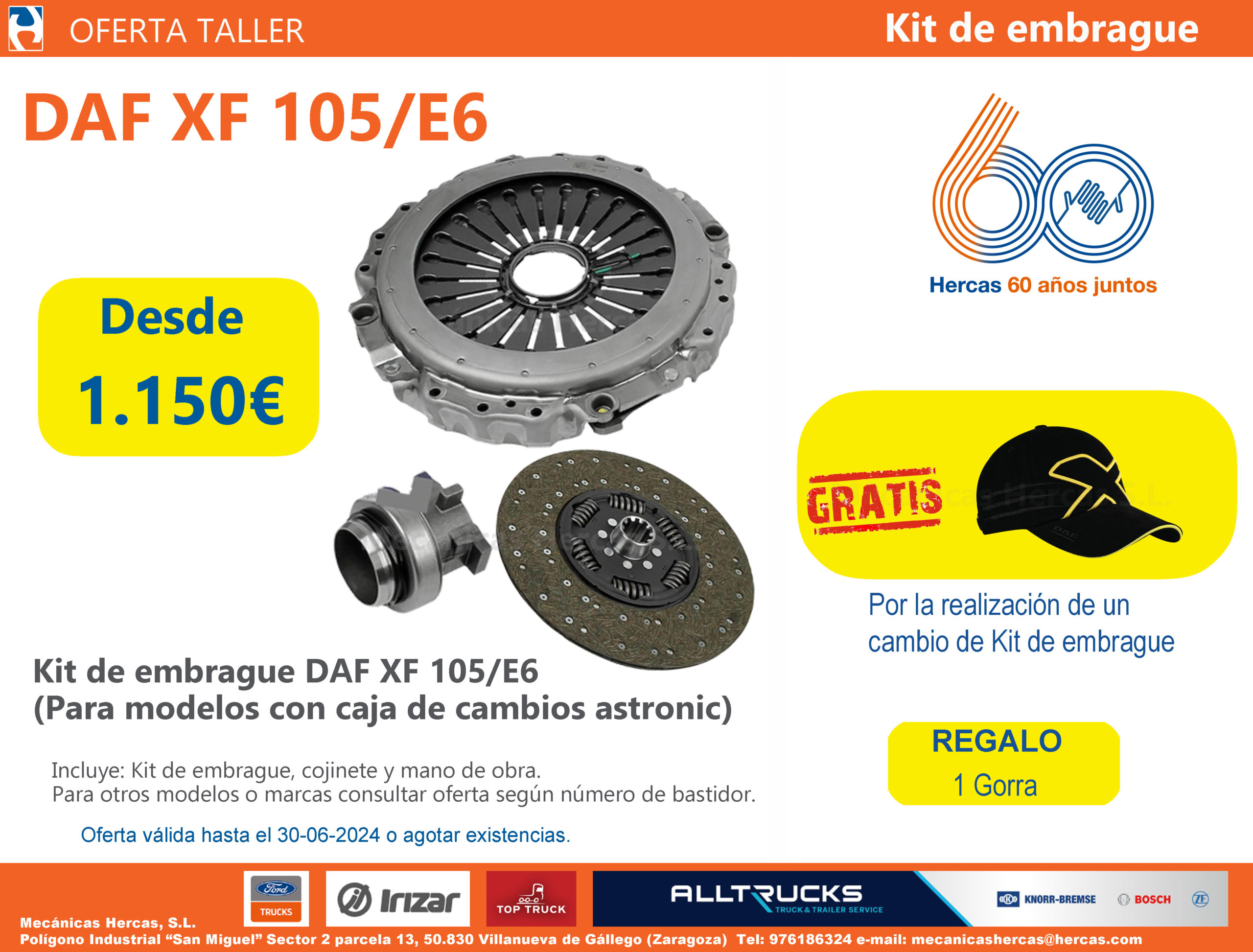 Promoción embragues DAF XF